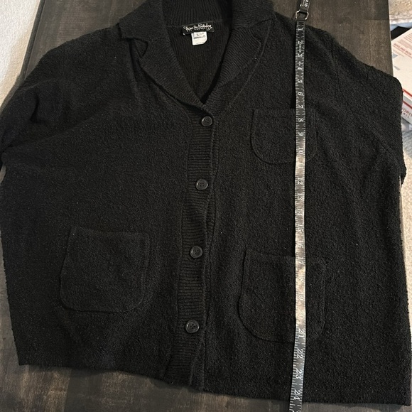 Diane Von Furstenberg 90s Textured Knit 3 Pocket Cardigan Oversized Size Large - Picture 7 of 7